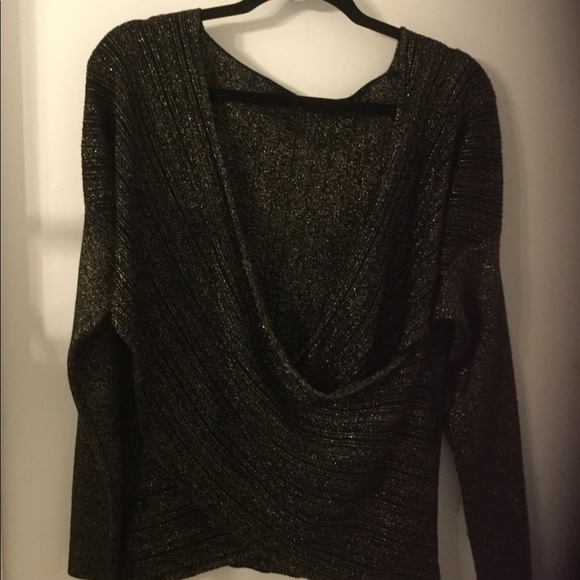 Derek Lam Black/Gold Top - Picture 2 of 4